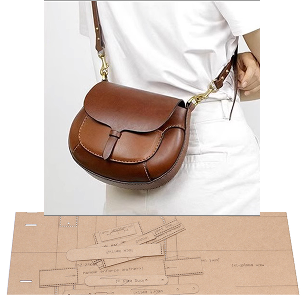 Leatherwork Patterns - Borsa a tracolla da sella da