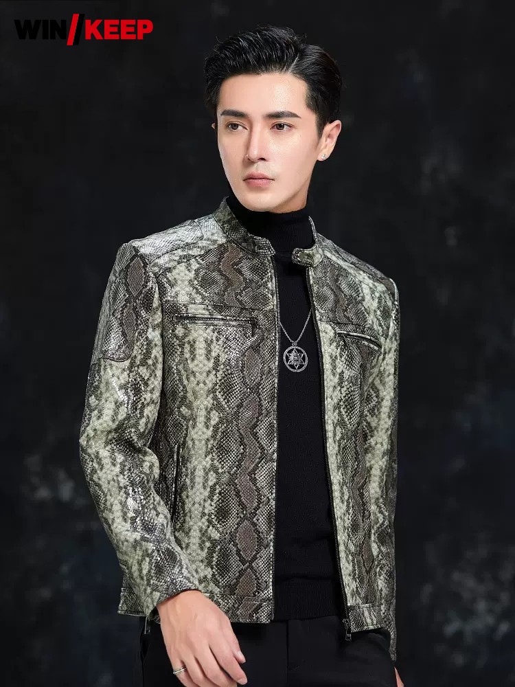 Leatherwork Free Patterns - Giacca da uomo primaverile in vera