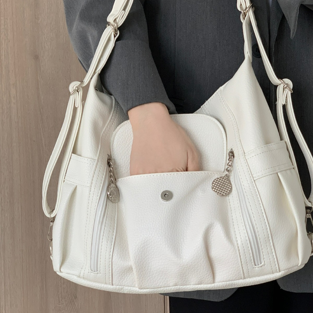 Leather Work Handbags - Bella borsa da donna Moda versione