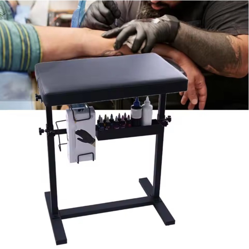 Leatherwork Tattoo - Supporta braccia Barelle per tatuaggi Tavolo
