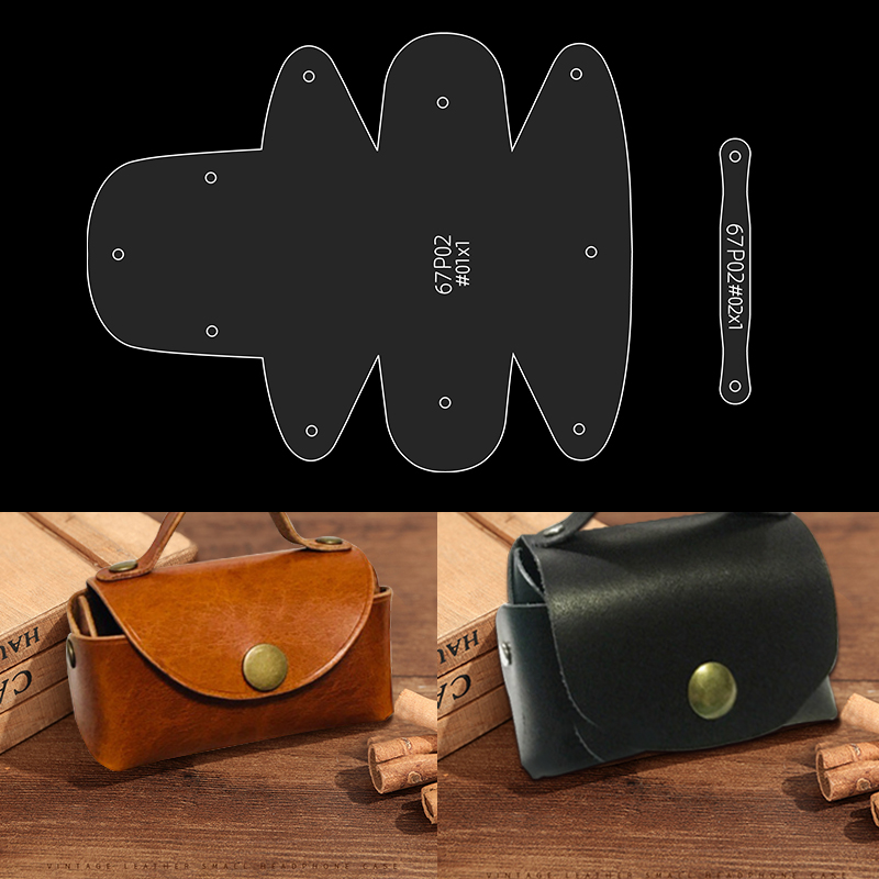 Leatherwork Patterns - YOMDID 2 pezzi stampi per portamonete