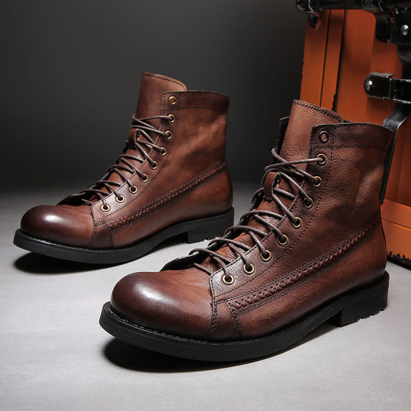 Leatherworking Classic - Stivali alla Caviglia da Uomo Classici