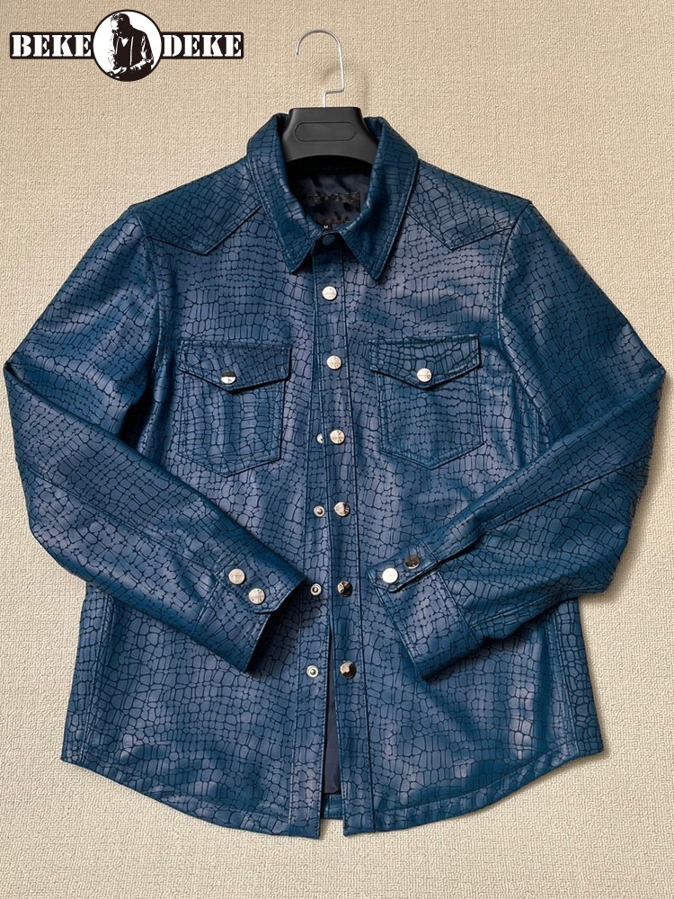 Leatherwork Patterns - Giacca da Uomo in Vera Pelle