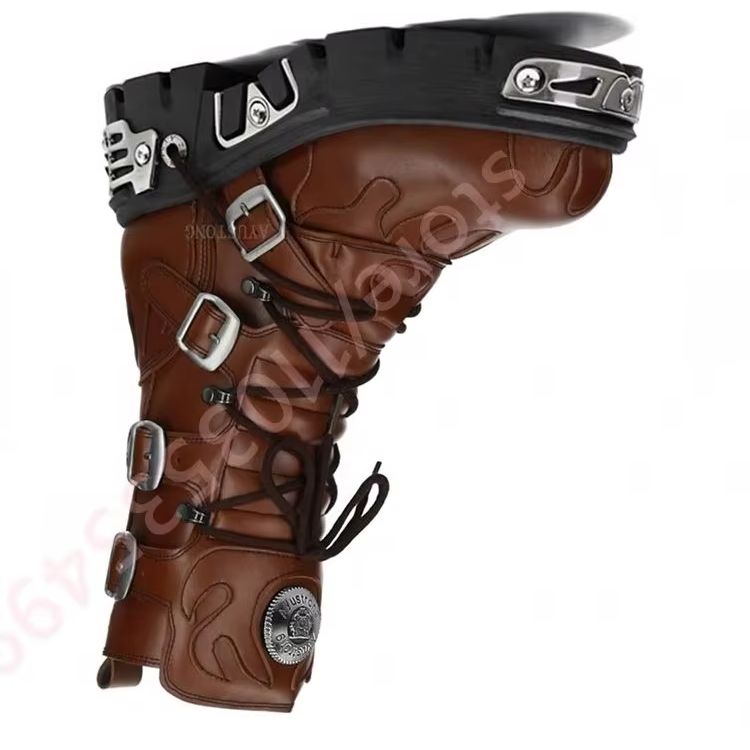 Belt Buckle Blank - Stivali da moto con fibbia per