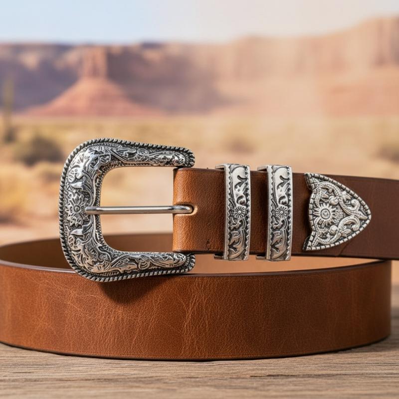 Belt Buckle Blank - Set di tre fibbie per cintura