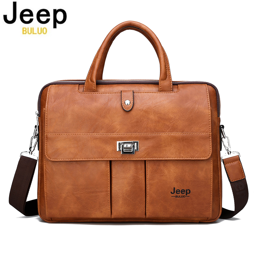 Leather Work Handbags - Borsa Portadocumenti in Pelle Jeep Buluo