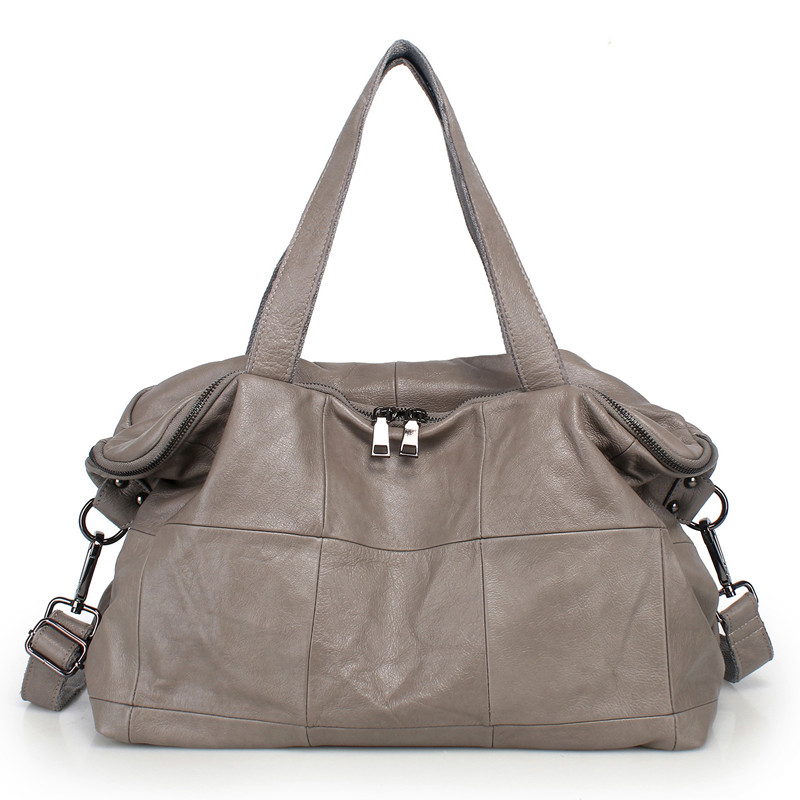 Leather Work Handbags - Borsa tote di grande capacità per