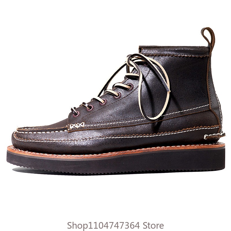 Leatherworking Classic - Stivali Alti Classici Retrò Americani da