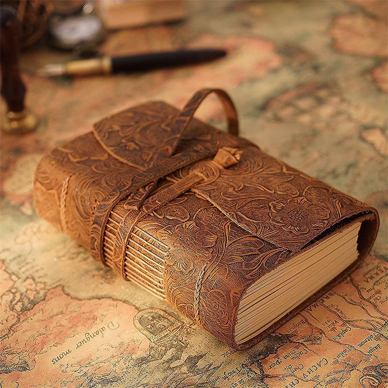Leather Work Notepad - Quaderno in pelle fatto a mano