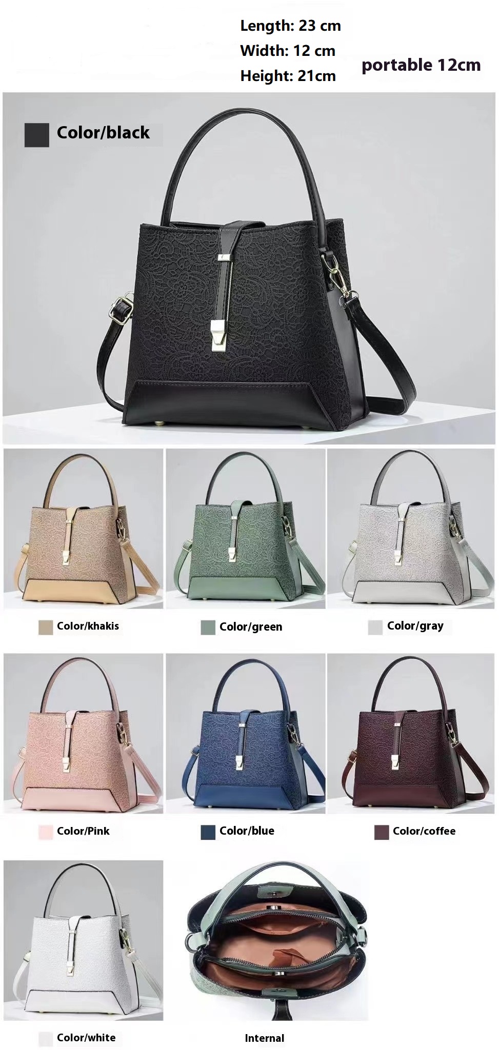 Nuova borsa tote di lusso in p - Leather Work Handbags recensione e prezzo