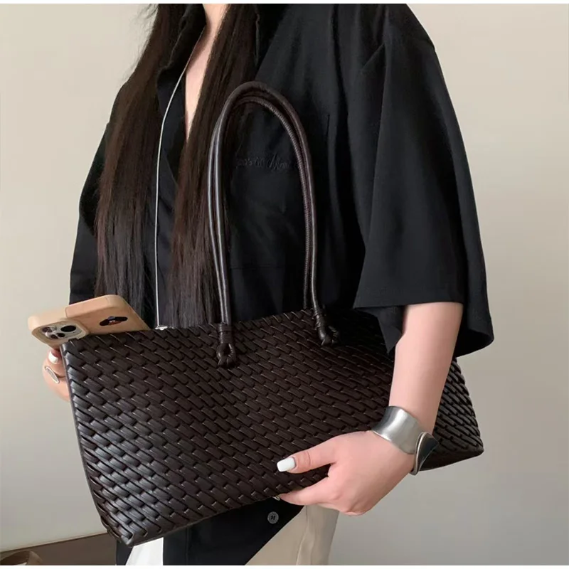 Borsa tote di lusso in PU intr - Leather Work Handbags recensione e prezzo